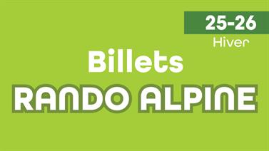 Image for: BILLET - SKI RANDO ALPINE